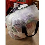 BAG CONTAINING LARGE QUANTITY OF BLANKETS
