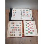 2 STAMP ALBUMS CONTAINING STAMPS FROM AROUND THE WORLD