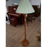 A PINE STANDARD LAMP