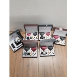5 NY LONDON WATCH AND TIE GIFT SETS PLUS 1 SWISS LINE SET