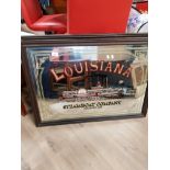 ST LOUIS MEMPHIS GREENVILLE LOUISIANA STEAMBOAT COMPANY PUB WALL HANGING MIRROR