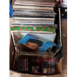 A BOX OF ASSORTED LP RECORDS INC ELVIS