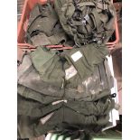 2 BOXES OF ASSORTED WEBBING AND MILITARY BAGS