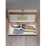 FRENCH 3 PIECE LAGUIOLE SET IN WOODEN CASE