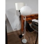 2 MODERN STANDARD LAMPS