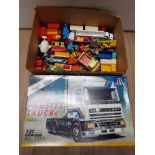 BOXED LIMITED EDITION MASTER TRUCKS AND A BOX OF DIE CAST VEHICLES