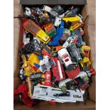 A BOX OF ASSORTED DIE CAST VEHICLES INC CORGI DINKY ETC