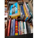 A BOX OF ASSORTED BOOKS INC ALAN SUGAR ETC