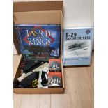 3 BOXED WAR GAMES SETS B29 SUPER FORTRESS AND SAILS OF GLORY PLUS LORD OF THE RINGS SAURON