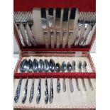 CANTEEN OF SHEFFIELD STAINLESS STEEL CUTLERY