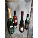 4 ASSORTED BOTTLES INC DOWS PORT MEDIUM DRY CAVA ETC