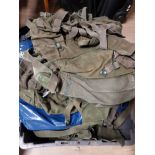 1 LARGE BOX OF MILITARY BAGS