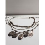 3 COSTUME NECKLETS