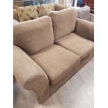 2 SEATER LIGHT BROWN SOFA FROM NEXT