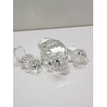 3 SWAROVSKI CRYSTAL BEAVERS