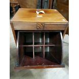 SMALL OAK WINE CUPBOARD