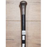 HALLMARKED SILVER HANDLED WALKING STICK