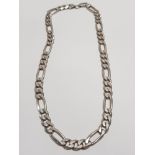 SILVER CURB NECKLACE WEIGHT 64G