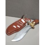 FOLDING BOWIE KNIFE WITH HUGE BLADE