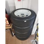 A SET OF 4 4X4 RIMS AND TYRES 255 55 R 18