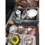 3 BOXES OF ASSORTED WARE INC ROYAL DOULTON PLATES ETC