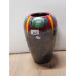 POOLE POTTERY VASE IN THE GEM STONE DESIGN