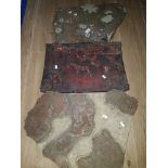 3 ANTIQUE WALLPAPER PRINTING BLOCKS