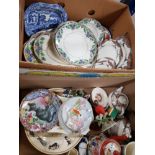 2 BOXES OF ASSORTED WARE INC SPODE ETC