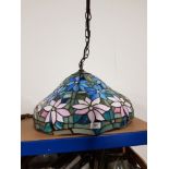 FLORAL PATTERNED TIFFANY STYLE LIGHT SHADE