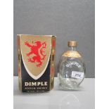 VINTAGE DIMPLE SCOTCH WHISKY BOTTLE AND ORIGINAL BOX