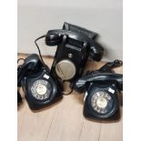 BAKELITE HANGING TELEPHONE PLUS 2 AEI TELEPHONES