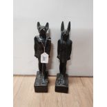 BASTET AND ANUBIS ORNAMENTS