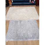 HOME SIGNATURE RUG BY GEORGE IN A FASHION SILVER DESIGN 160CM X 115CM TOGETHER WITH A MODERN
