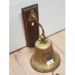 BRASS HANGING OUTDOOR BELL TITANIC 1912 REPRO