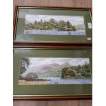 A PAIR OF WATERCOLOURS SIGNED BY JOHN J KERR 1994