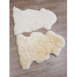 2 FUR RUGS