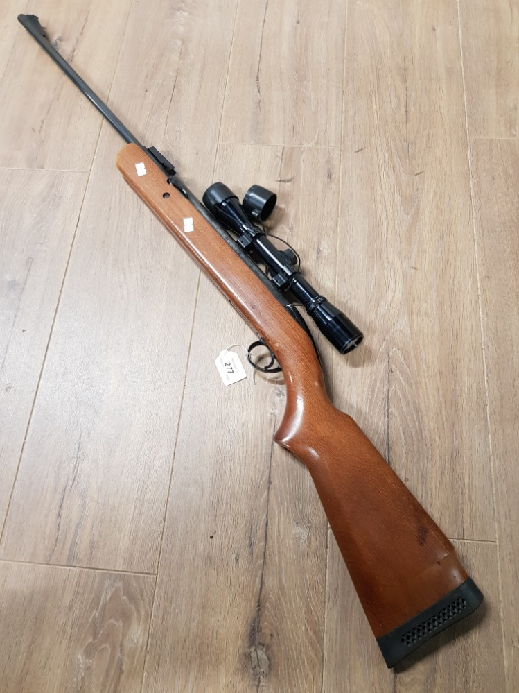 BSA AIRSPORTER 22 CAL MKIV AIR RIFLE WITH NIKKO STIRLING SCOPE