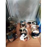 10 ASSORTED ROYAL DOULTON CHARACTER JUGS