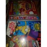 A BOX CONTAINING TRADING CARD GAMES INC MOSHI MONSTERS ETC