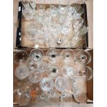 2 BOXES OF GLASSWARE