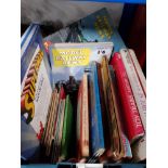 A BOX OF ASSORTED BOOKS INC MODEL RAILWAY NEWS ETC