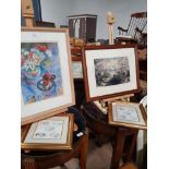 4 FRAMED ITEMS INC 2 PASTELS ETC