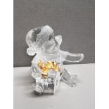 LENOX DISNEY GLASS WINNIE THE POOH CHRISTMAS THEMED ORNAMENT