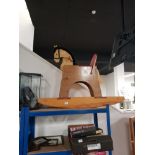 VINTAGE PINE ROCKING HORSE