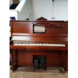 UPRIGHT PIANOLA BY LARGO PRESTO TOGETHER WITH MUSIC ROLLS