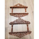 CARVED WOODEN HANGING SPOON STANDS
