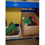 2 BOXES CONTAINING ASSORTED GLASSWARE ETC