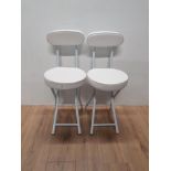 A PAIR OF MODERN FOLDING CHAIRS