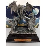 MYTH AND MAGIC ORNAMENT THE DRAGONS GATHERING ON STAND WITH ORIGINAL BOX