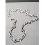 WHITE METAL LINK CHAIN 96G